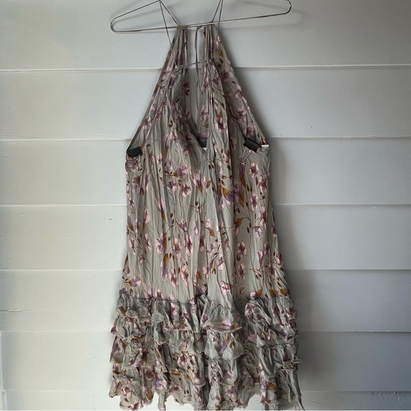Intimately Free People Floral Boho Halter Dress with Adjustable Straps - Picture 6 of 12
